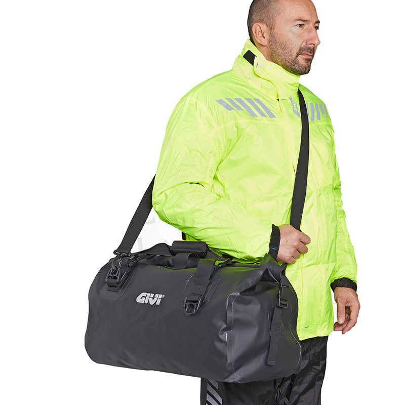 GIVI EA115BK: Αδιάβροχος Σάκος Ουράς 40L - Μαύρος (Κυλινδρικός)