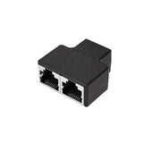 TISHRIC RJ45 Ethernet Extension Cable Splitter / Female to Female Adapter (Matte Finish)