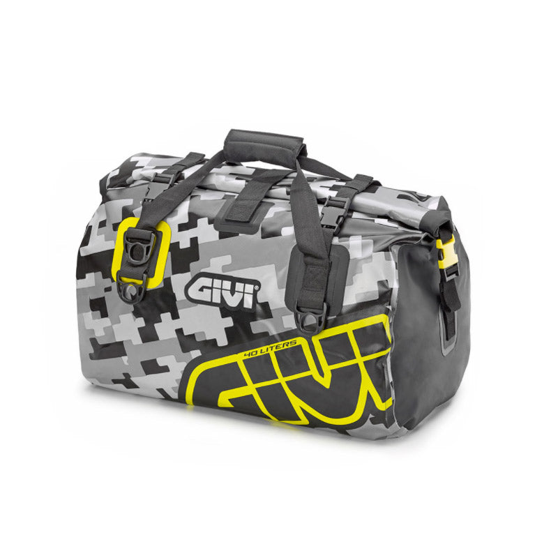 GIVI EA115CM: Waterproof Tail Bag 40L - Cylindrical Camouflage 