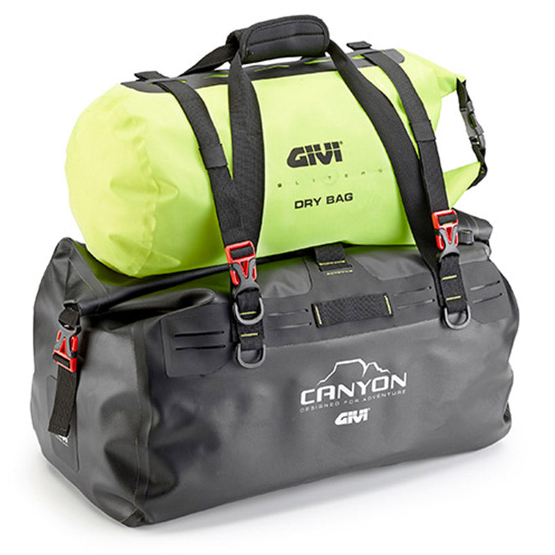GIVI GRT712B Canyon: Waterproof Tail Bag 40L - Black (Cargo Dry Bag) 