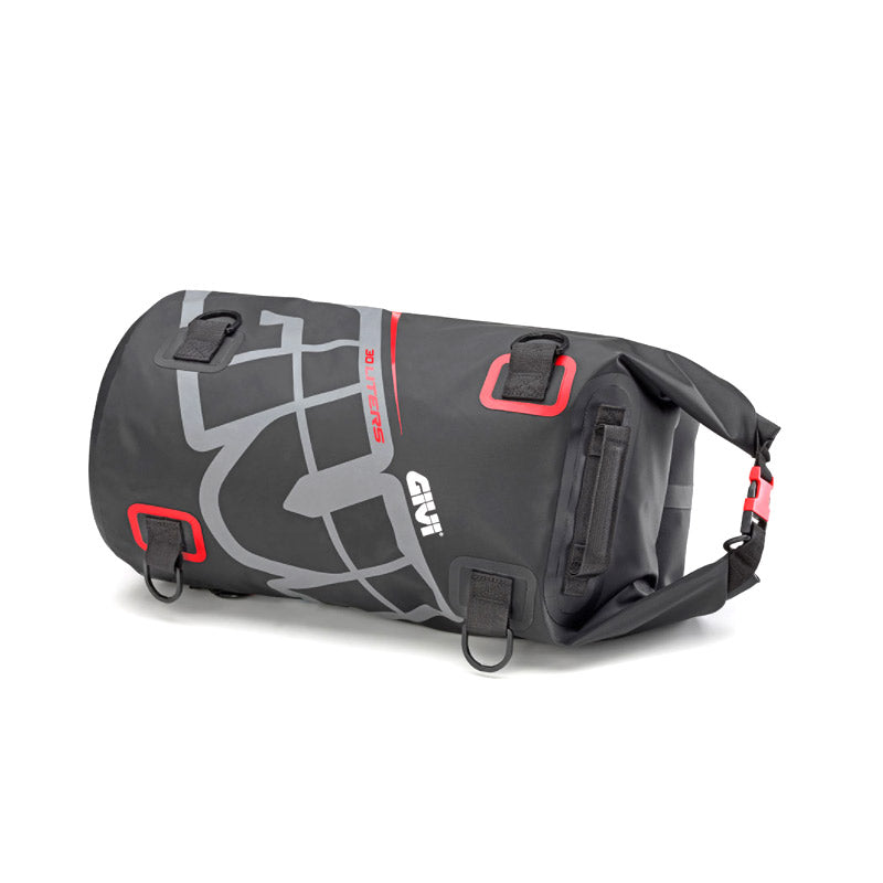 GIVI EA114GR: Waterproof Tail Bag 30L - Black/Grey/Red 