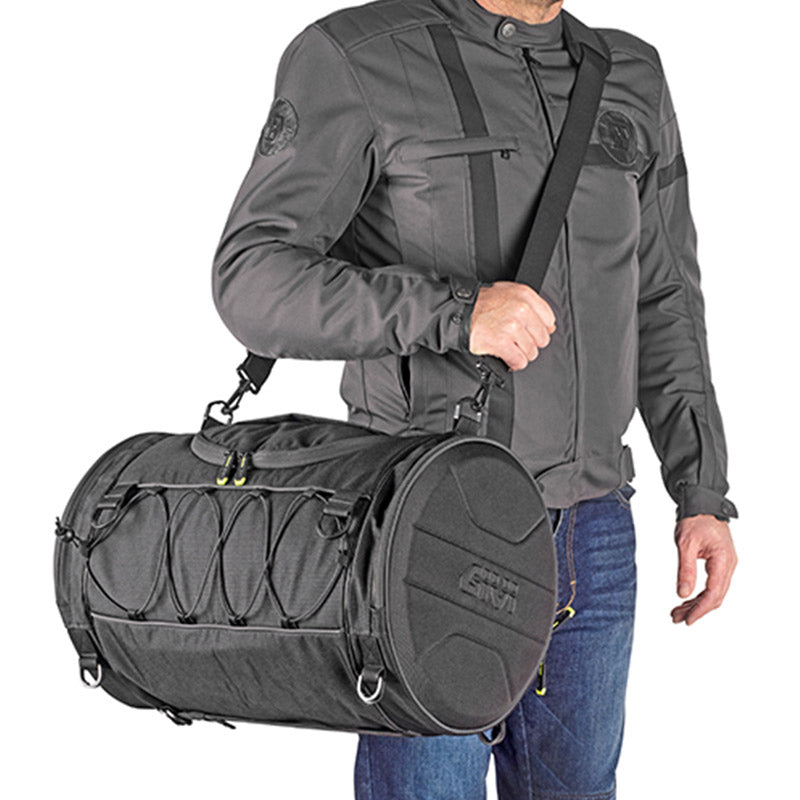 GIVI EA107C: Tail Bag 35L - Black (Cylindrical) 
