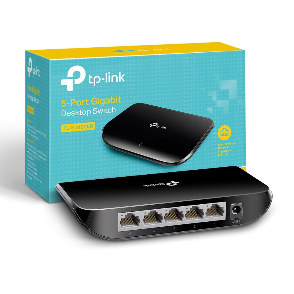 TP-Link TL-SG1005D V12 – 5-Port Gigabit Desktop Switch
