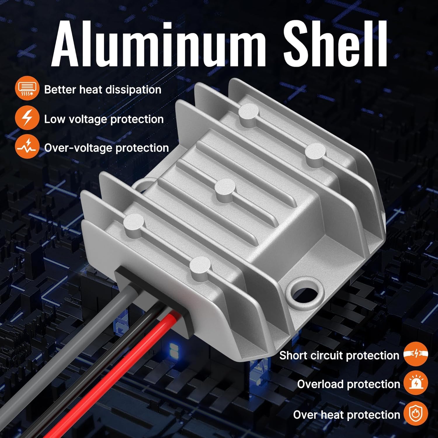 daboot Starlink Mini 12V Adapter Netzkabel - 12/24V (9-28V) auf 30V 3.5A DC Step-Up Konverter mit 5521 Buchse Ausgang, Wasserdichtes Starlink Starlink Mini Netzteil Zubehör