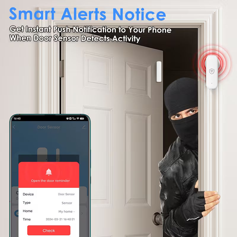 Tuya Smart Wi-Fi Door and Window Sensors (Ασύρματοι Αισθητήρες Ανοίγματος Πόρτας &amp; Παραθύρου)