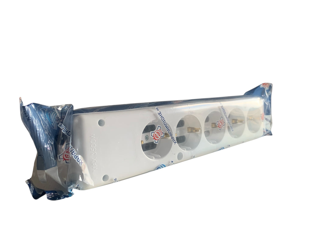 5-way power strip, plain 