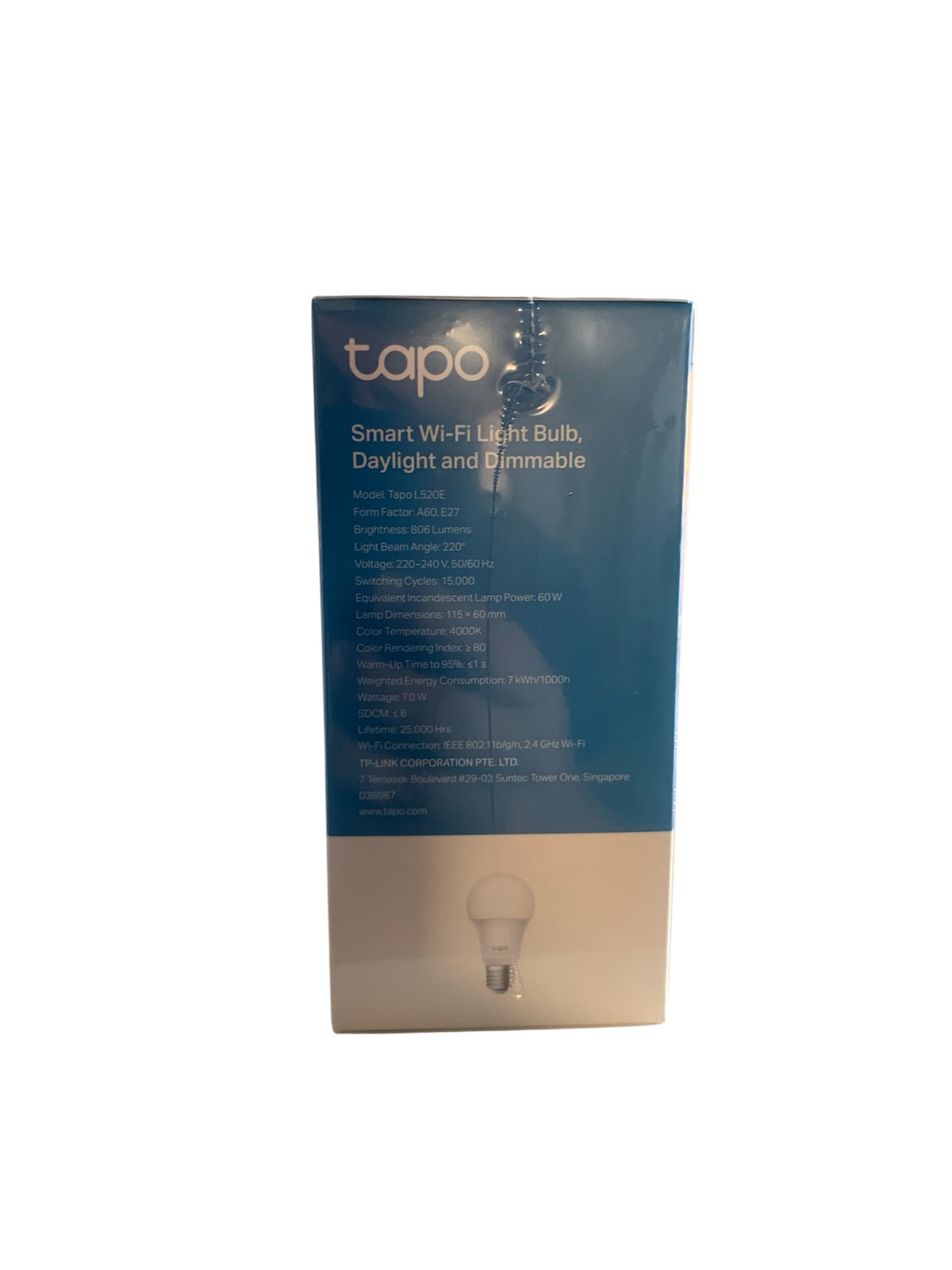 TP-LINK TAPO WIFI SMARTBULB L520E 
