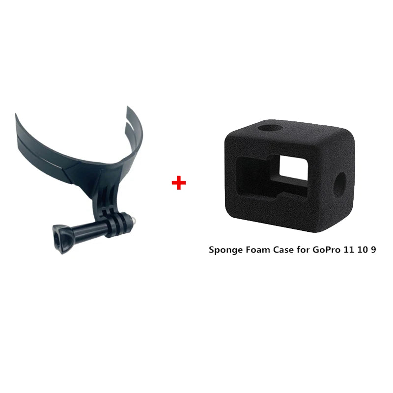 Full Face Helmet Chin Bracket For GoPro Hero 13 12 11 10 9 8 Insta360 X5 X4 X3 DJI Foldable Camera Strap Front Mount Accessories