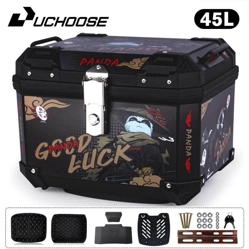 45L Motorcycle Tail Box Universal For R1200GS R1250GS F800GS F850GS G310gs F750gs Large Capacity Top Rear Luggage Tool Tail Box