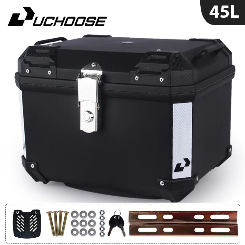 45L Motorcycle Tail Box Universal For R1200GS R1250GS F800GS F850GS G310gs F750gs Large Capacity Top Rear Luggage Tool Tail Box