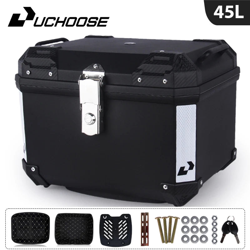 45L Motorcycle Tail Box Universal For R1200GS R1250GS F800GS F850GS G310gs F750gs Large Capacity Top Rear Luggage Tool Tail Box