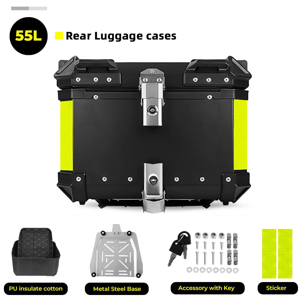 CNC Aluminum Motorcycle Helmet Box Trunk Top Case Travel Luggage Storage Box For BMW r1200gs adventure 1200 gs R1250GS ADV