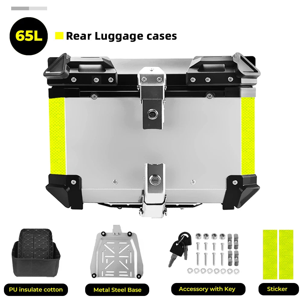 CNC Aluminum Motorcycle Helmet Box Trunk Top Case Travel Luggage Storage Box For BMW r1200gs adventure 1200 gs R1250GS ADV