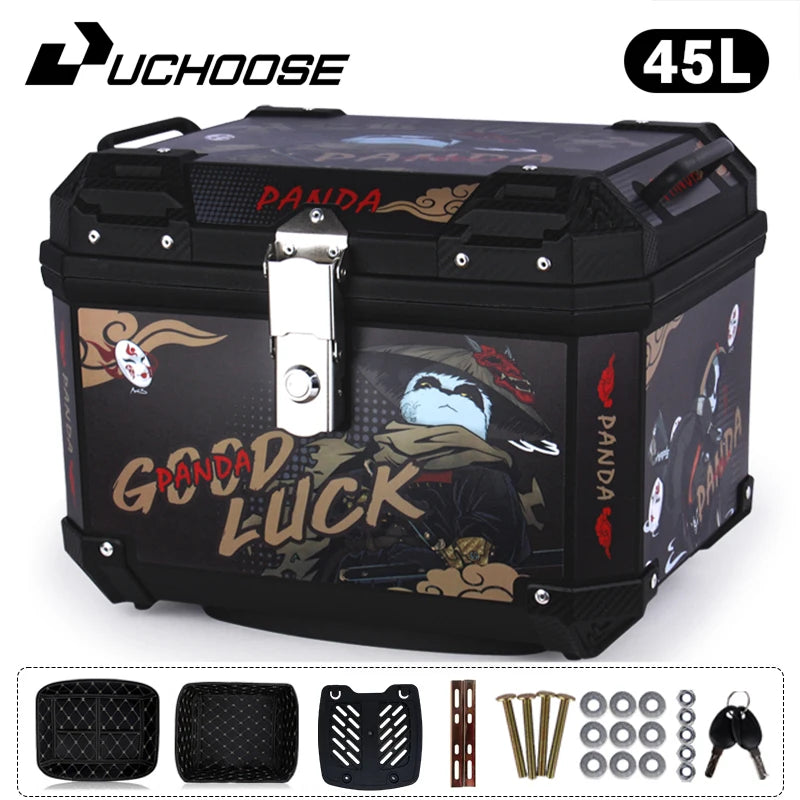 45L Motorcycle Tail Box Universal For R1200GS R1250GS F800GS F850GS G310gs F750gs Large Capacity Top Rear Luggage Tool Tail Box