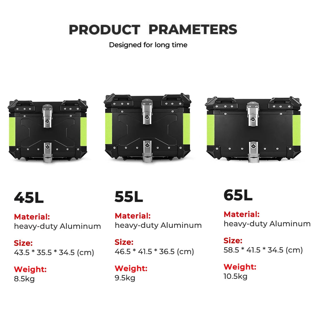 CNC Aluminum Motorcycle Helmet Box Trunk Top Case Travel Luggage Storage Box For BMW r1200gs adventure 1200 gs R1250GS ADV