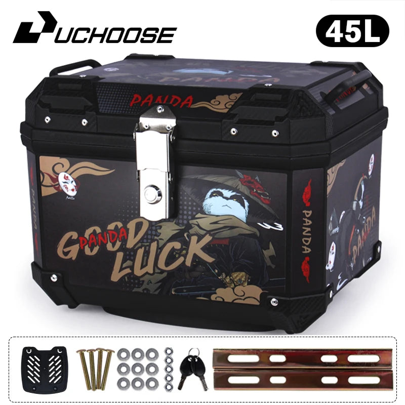 45L Motorcycle Tail Box Universal For R1200GS R1250GS F800GS F850GS G310gs F750gs Large Capacity Top Rear Luggage Tool Tail Box