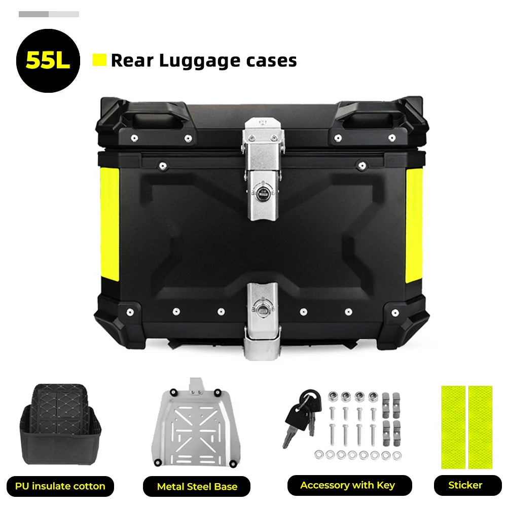 CNC Aluminum Motorcycle Helmet Box Trunk Top Case Travel Luggage Storage Box For BMW r1200gs adventure 1200 gs R1250GS ADV