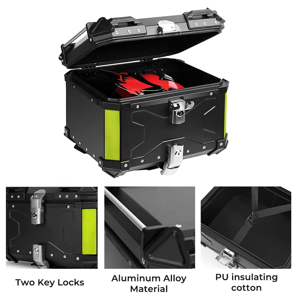 CNC Aluminum Motorcycle Helmet Box Trunk Top Case Travel Luggage Storage Box For BMW r1200gs adventure 1200 gs R1250GS ADV