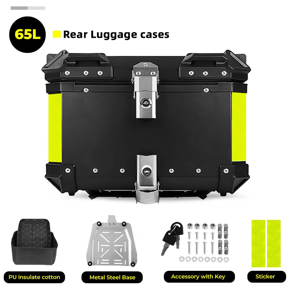 CNC Aluminum Motorcycle Helmet Box Trunk Top Case Travel Luggage Storage Box For BMW r1200gs adventure 1200 gs R1250GS ADV