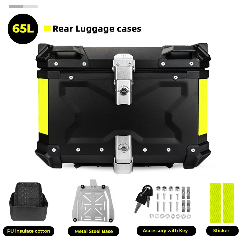 CNC Aluminum Motorcycle Helmet Box Trunk Top Case Travel Luggage Storage Box For BMW r1200gs adventure 1200 gs R1250GS ADV