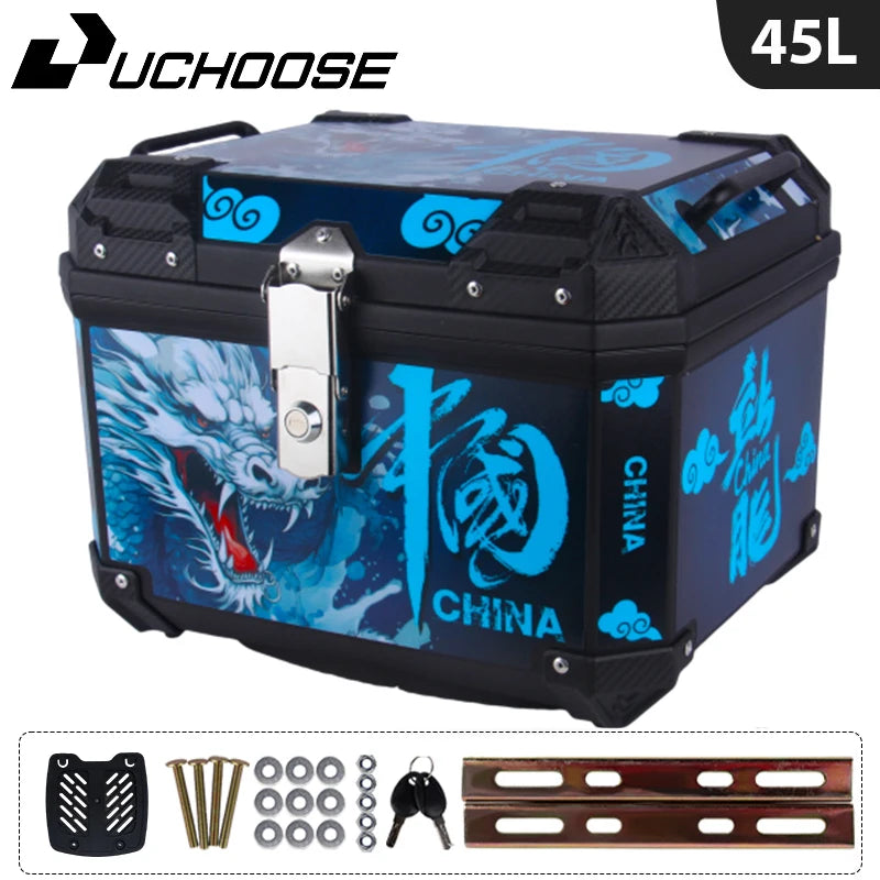 45L Motorcycle Tail Box Universal For R1200GS R1250GS F800GS F850GS G310gs F750gs Large Capacity Top Rear Luggage Tool Tail Box