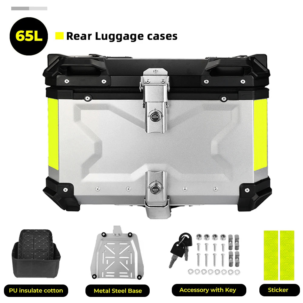 CNC Aluminum Motorcycle Helmet Box Trunk Top Case Travel Luggage Storage Box For BMW r1200gs adventure 1200 gs R1250GS ADV