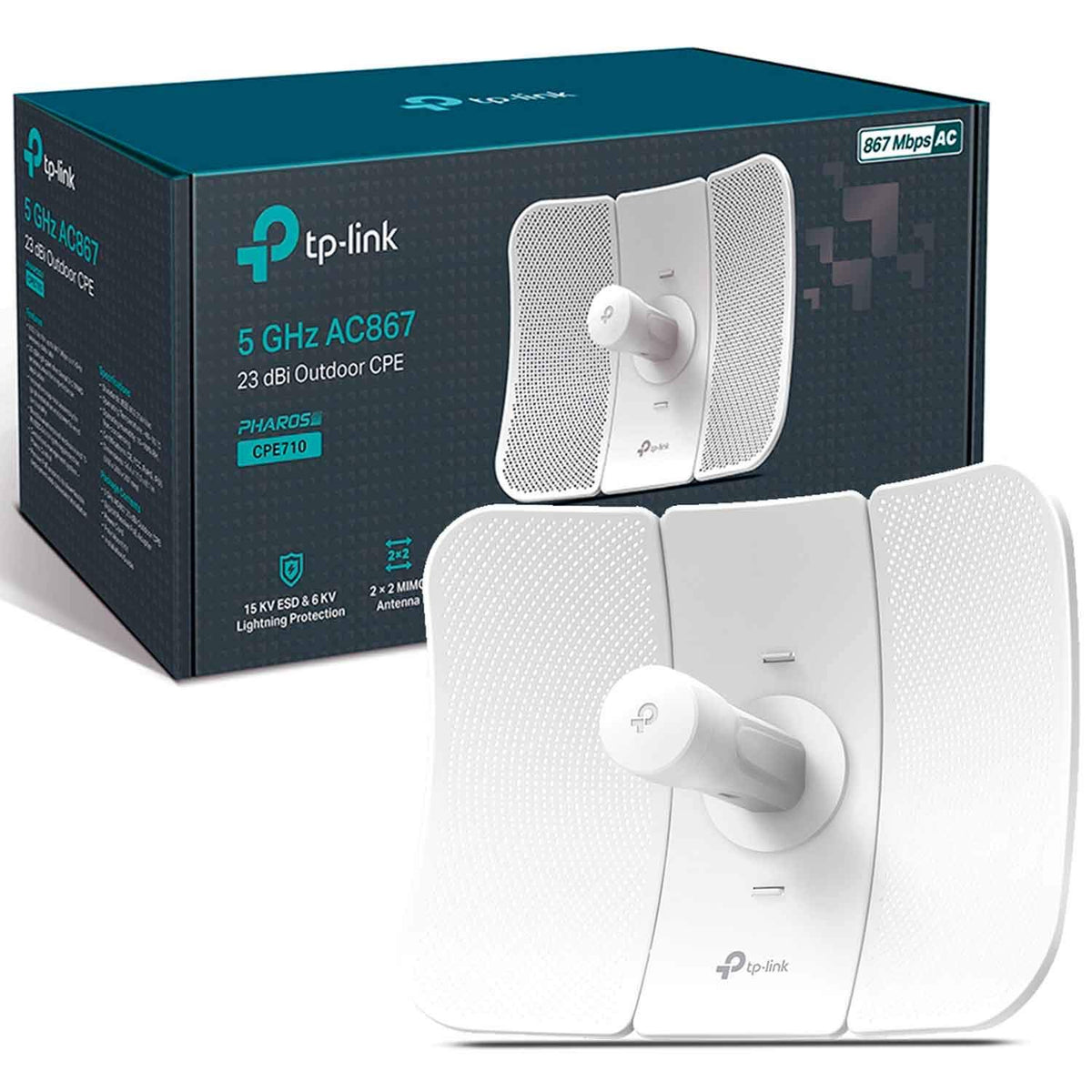 TP-LINK CPE710 V2 5GHz AC 867Mbps 23dBi Outdoor CPE 