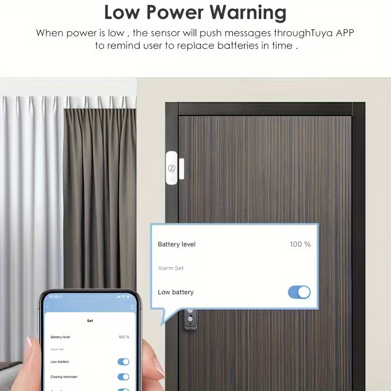 Smart Zigbee Door &amp; Window Sensors (Ασύρματοι Αισθητήρες Ανοίγματος Πόρτας &amp; Παραθύρου)