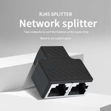 TISHRIC RJ45 Ethernet Extension Cable Splitter / Female to Female Adapter (Matte Finish)