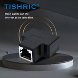 TISHRIC RJ45 Ethernet Extension Cable Splitter / Female to Female Adapter (Matte Finish)